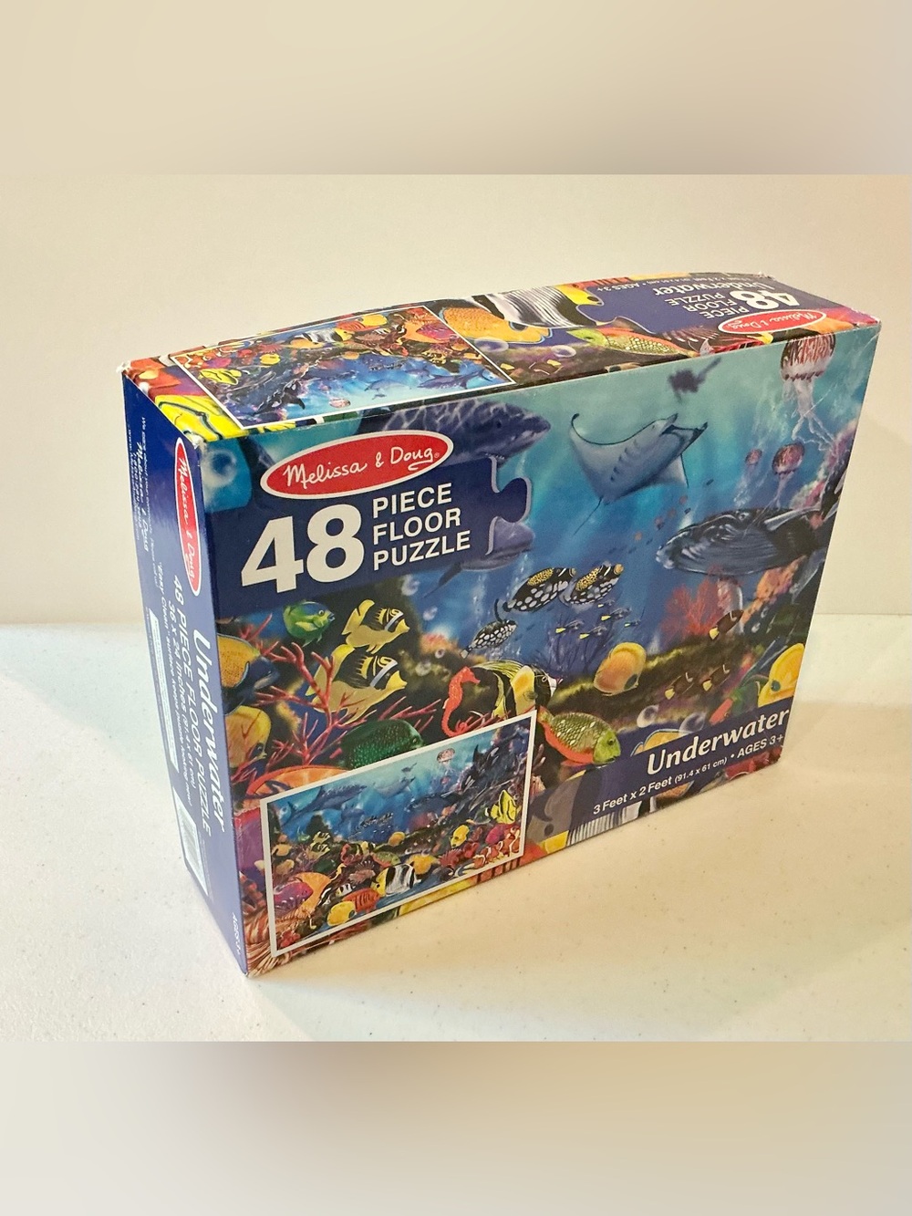 Underwater 48 Piece JUMBO Floor Puzzle 3 Feet x 2 Feet Melissa & Doug Toy Game